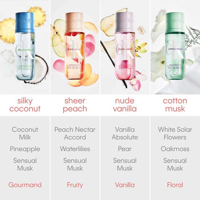 Sheer Peach Body Mist 100ml Spray